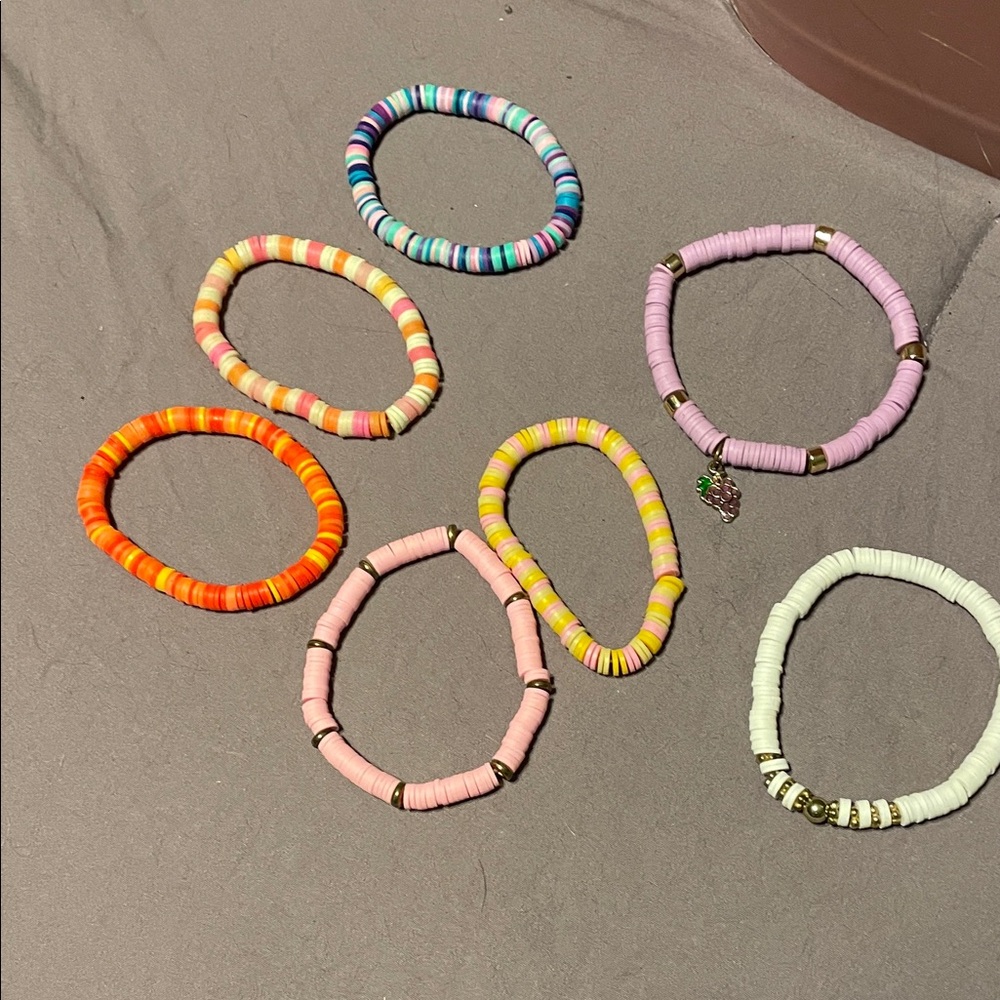 Colorful Beaded Bracelets Set